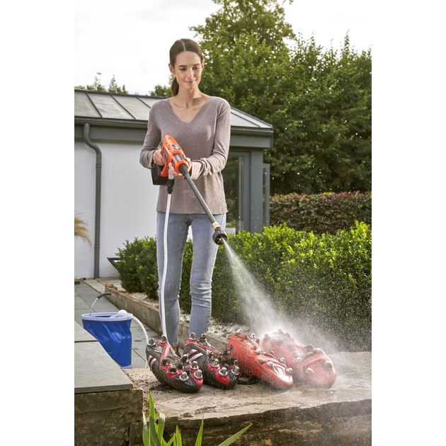 Мийка високого тиску акумуляторна BLACK+DECKER BCPC18B, фото , зображення 3 | SNABZHENIE.com.ua Мийка високого тиску акумуляторна BLACK+DECKER BCPC18B, фото , зображення 3 | SNABZHENIE.com.ua