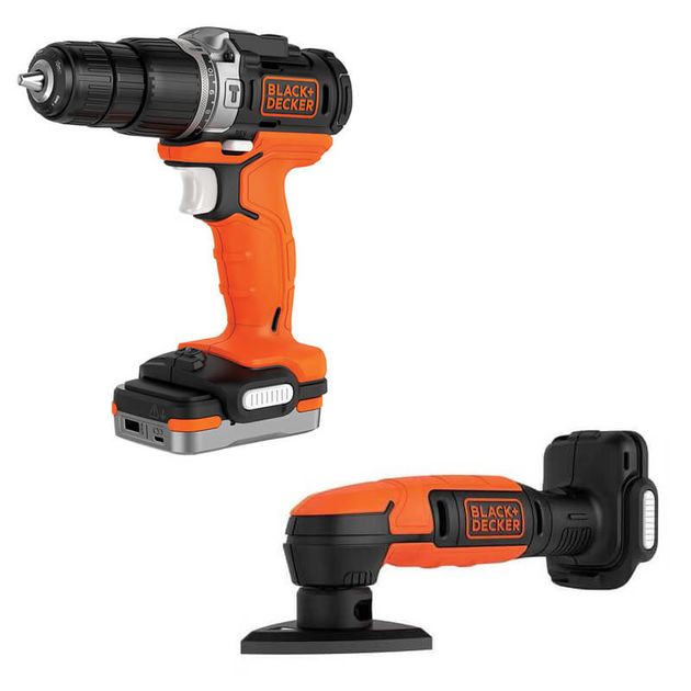 Набор инструментов BLACK+DECKER BDCK121S1S, 2 предмета, фото  | SNABZHENIE.com.ua