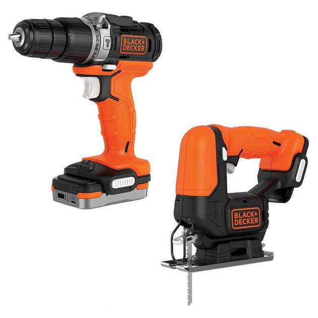 Набор инструментов BLACK+DECKER BDCK122S1S, 2 шт., фото  | SNABZHENIE.com.ua