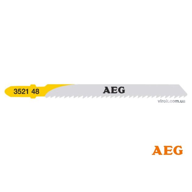 Полотно для эл. лобзика AEG, чистый рез, 75 мм, 5 шт., фото  | SNABZHENIE.com.ua