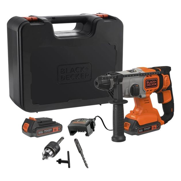 Перфоратор аккумуляторный BLACK+DECKER BCD900E2K, фото  | SNABZHENIE.com.ua