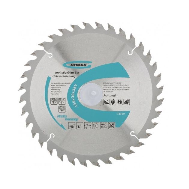 Пильный диск GROSS 190x30x36T для дерева (73319G), фото , изображение 6 | SNABZHENIE.com.ua
