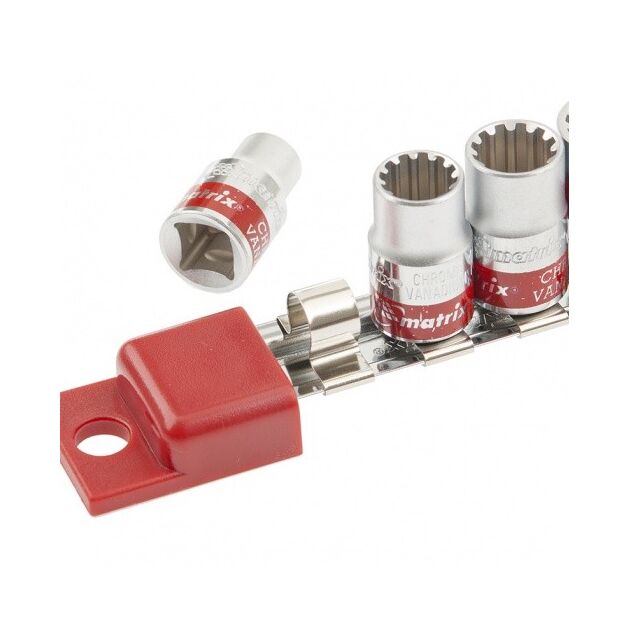 Набор торцевых головок 3/8", 10 шт, 8-19 мм MATRIX (13593M), фото , изображение 6 | SNABZHENIE.com.ua