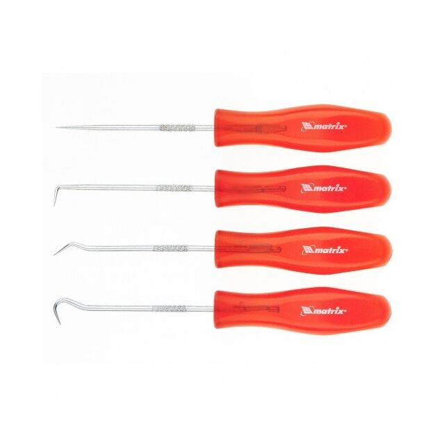 Крюки слесарные MATRIX, 4 шт., фото , изображение 2 | SNABZHENIE.com.ua