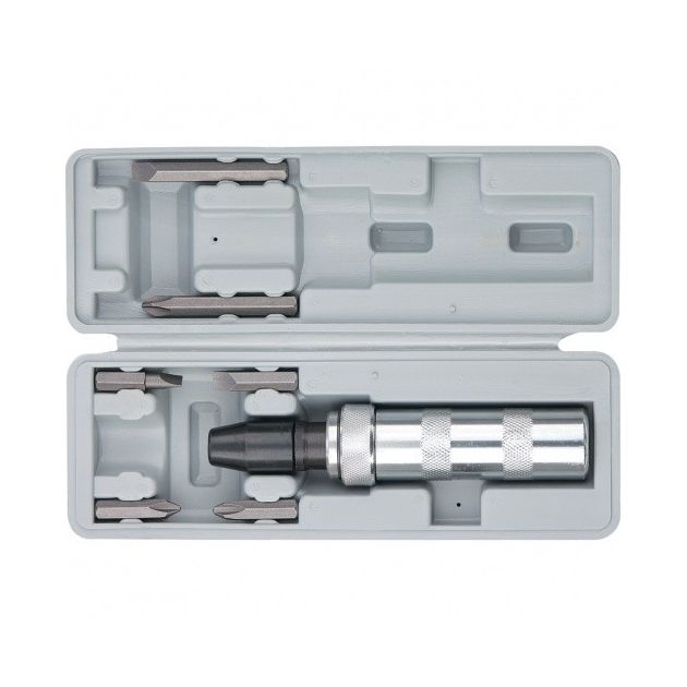 Отвертка ударно-поворотная 1/2 с набором бит 6 шт. MATRIX, фото , изображение 2 | SNABZHENIE.com.ua