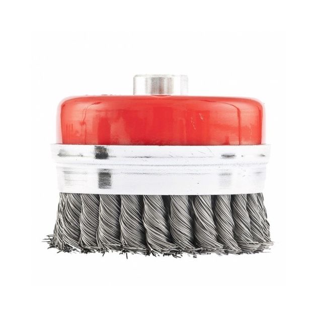 Щетка чашечная Heavy Duty для УШМ, 100 мм, М14, MATRIX, фото , изображение 2 | SNABZHENIE.com.ua