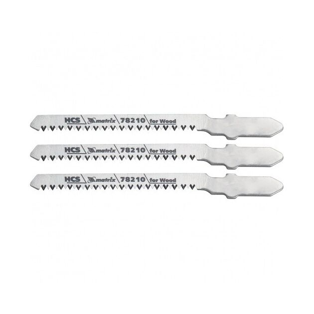 Полотна для електролобзика по дереву, 3 шт, T101AO, 50 x 1,4 мм, фігурні, рез MATRIX (782109M), фото , зображення 2 | SNABZHENIE.com.ua