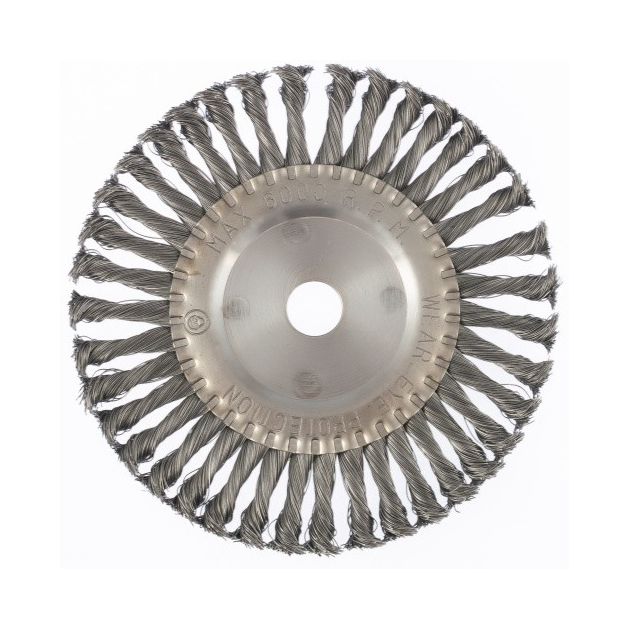 Щетка плоская крученая 200 мм для УШМ, посадка 22,23 мм MATRIX, фото , изображение 2 | SNABZHENIE.com.ua