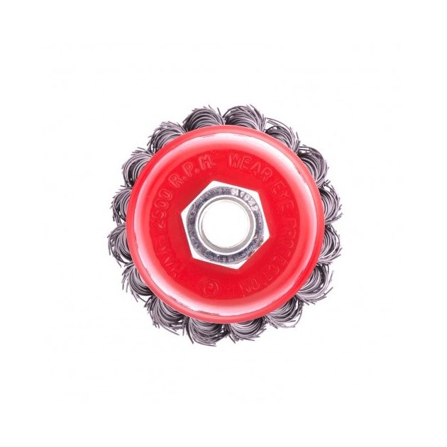 Щетка чашечная 65 мм М14 крученая сталь MATRIX (746209M), фото , изображение 2 | SNABZHENIE.com.ua