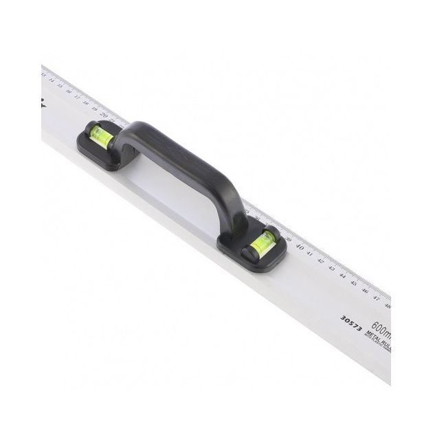 Линейка-уровень 600 мм, металлическая, ручка, 2 глазка MATRIX, фото , изображение 3 | SNABZHENIE.com.ua