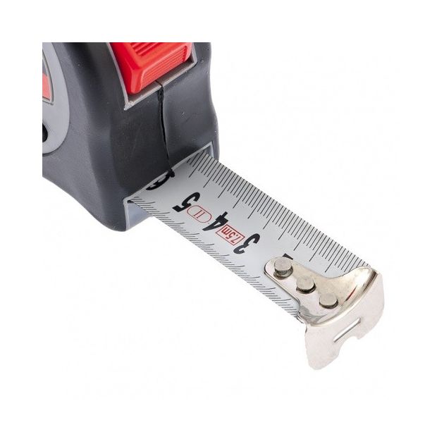 Рулетка MATRIX 7,5 м х 25 мм, обрезиненный корпус, фиксация, фото , изображение 3 | SNABZHENIE.com.ua