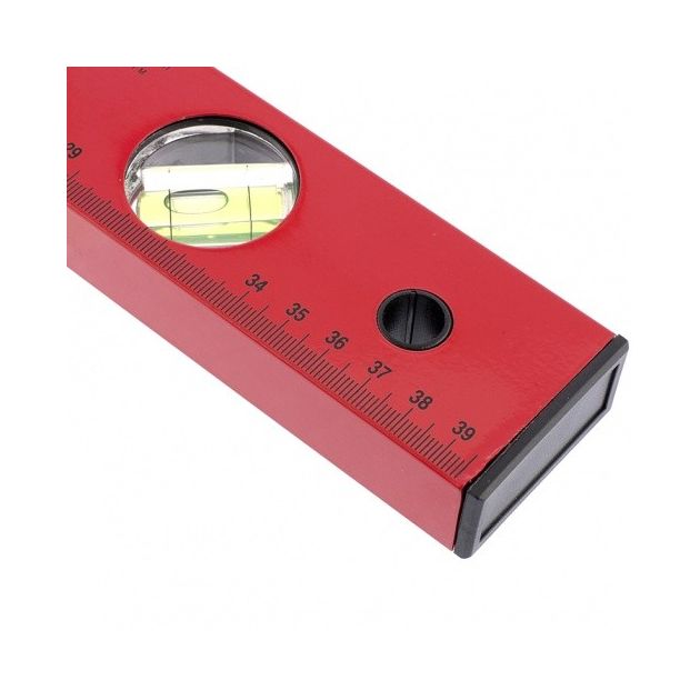 Уровень алюминиевый 400 мм, 3 глазка, красный, MATRIX (332209M), фото , изображение 3 | SNABZHENIE.com.ua