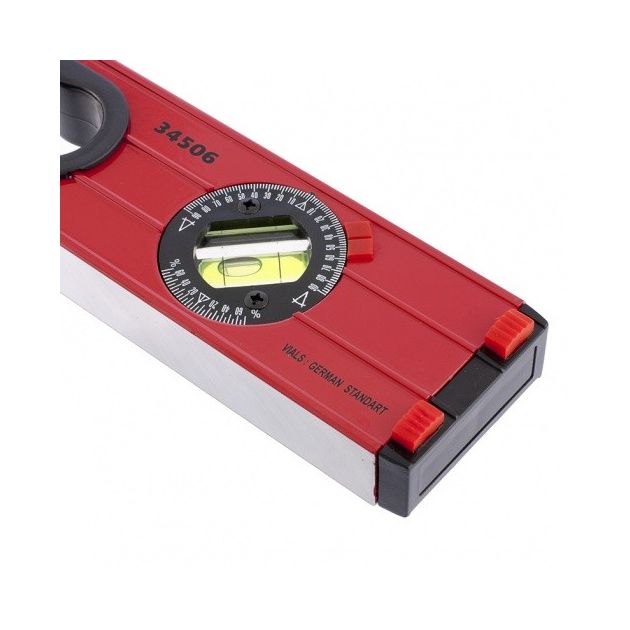 Уровень 600 мм алюмінієвий, фрезерований, 3 ока (1 поворотне), дві ручки, посилений MATRIX, фото , зображення 3 | SNABZHENIE.com.ua