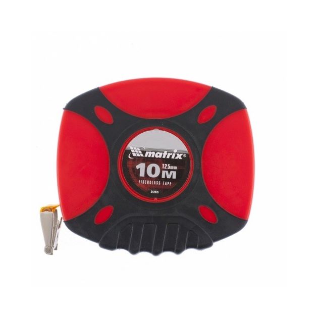 Геодезическая рулетка 10 м х 12,5 мм, ПВХ, корпус MATRIX 3120759M, фото , изображение 2 | SNABZHENIE.com.ua