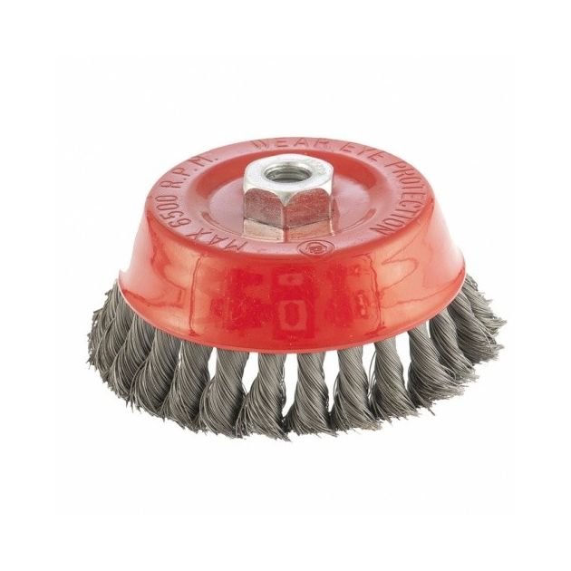 Щетка чашечная для УШМ 125 мм, М14, проволока 0,35 мм MATRIX, фото , изображение 3 | SNABZHENIE.com.ua