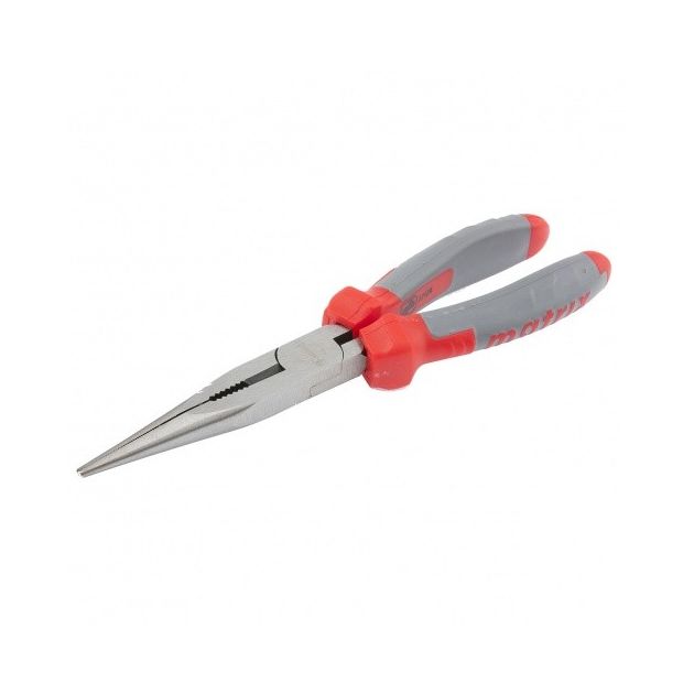 Длинногубцы прямые 200 мм, двухкомпонентные рукоятки MATRIX, фото , изображение 3 | SNABZHENIE.com.ua