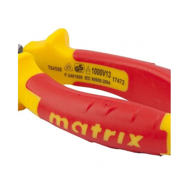 Изогнутые длинногубцы Insulated, 160мм, MATRIX (174729M), фото , изображение 4 | SNABZHENIE.com.ua Изогнутые длинногубцы Insulated, 160мм, MATRIX (174729M), фото , изображение 4 | SNABZHENIE.com.ua