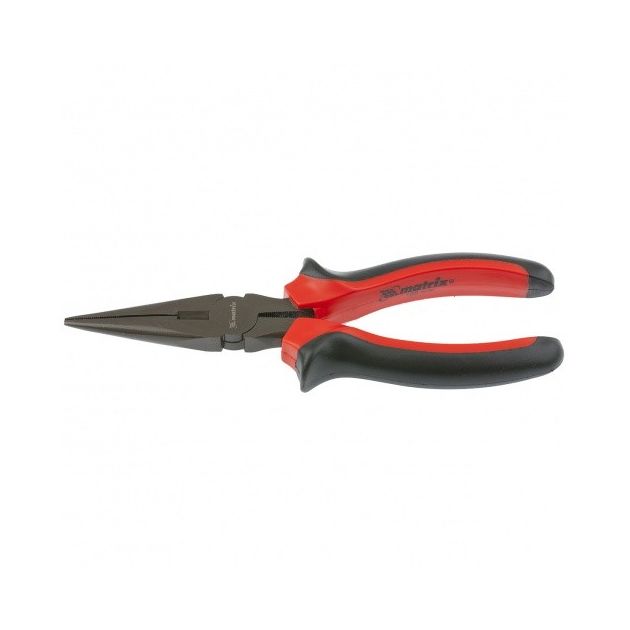 Длинногубцы MATRIX 200 мм, прямые, двухкомпонентные рукоятки, фото , изображение 3 | SNABZHENIE.com.ua