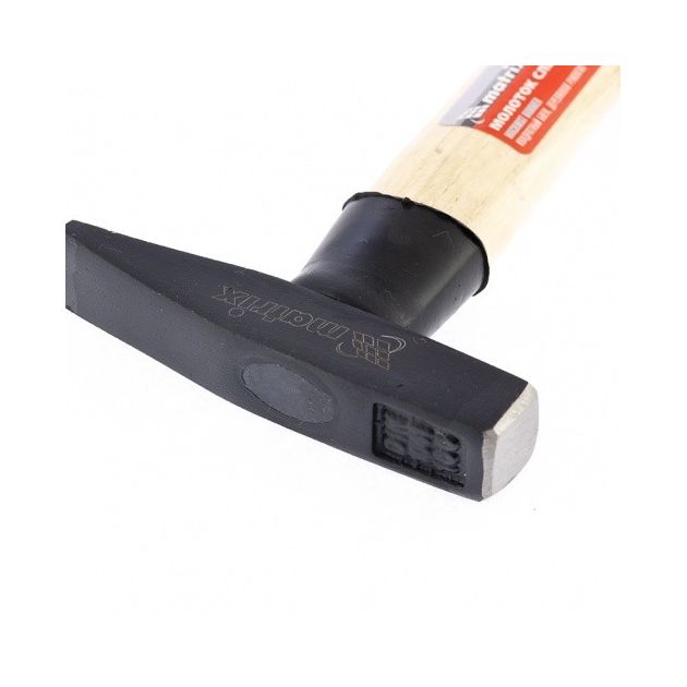 Молоток слесарный 100 г, квадратный боек, деревянная рукоятка, фото , изображение 5 | SNABZHENIE.com.ua