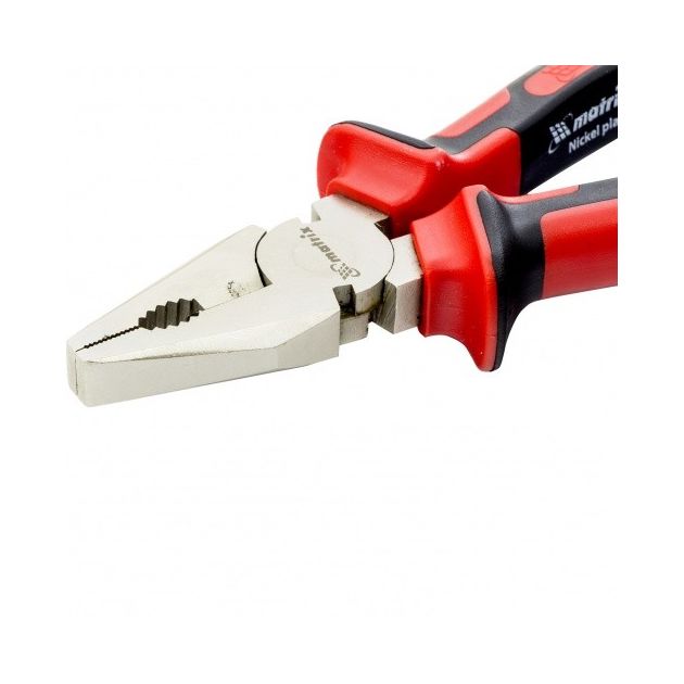 Плоскогубці Nickel 160 мм, нікельовані, двокомпонентні рукоятки MATRIX (169029M), фото , зображення 3 | SNABZHENIE.com.ua