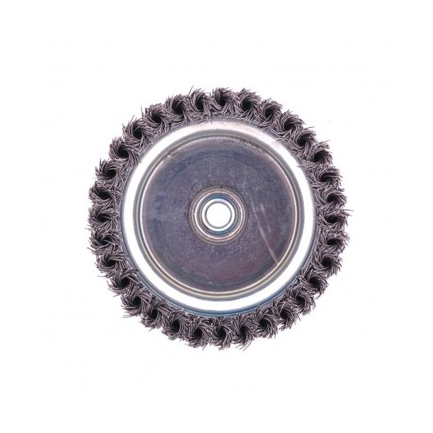 Щітка для УШМ Heavy Duty, 125 мм, М14, чашечна, кручена сталевою проволокою MATRIX (746749M), фото , зображення 3 | SNABZHENIE.com.ua