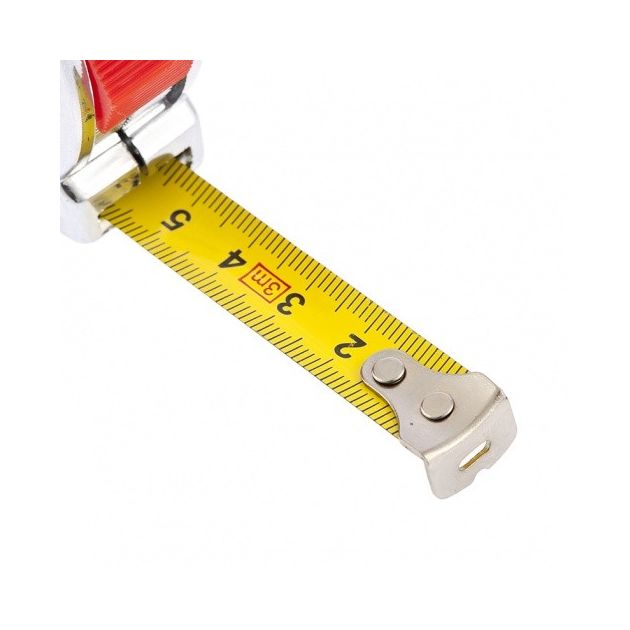 Рулетка 3 м x 13 мм, хромированный корпус MATRIX, фото , изображение 4 | SNABZHENIE.com.ua