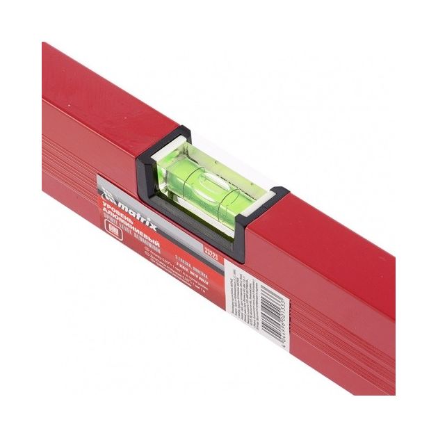 Уровень 600 мм алюминиевый, 3 глазка, красный MATRIX (332239M), фото , изображение 4 | SNABZHENIE.com.ua