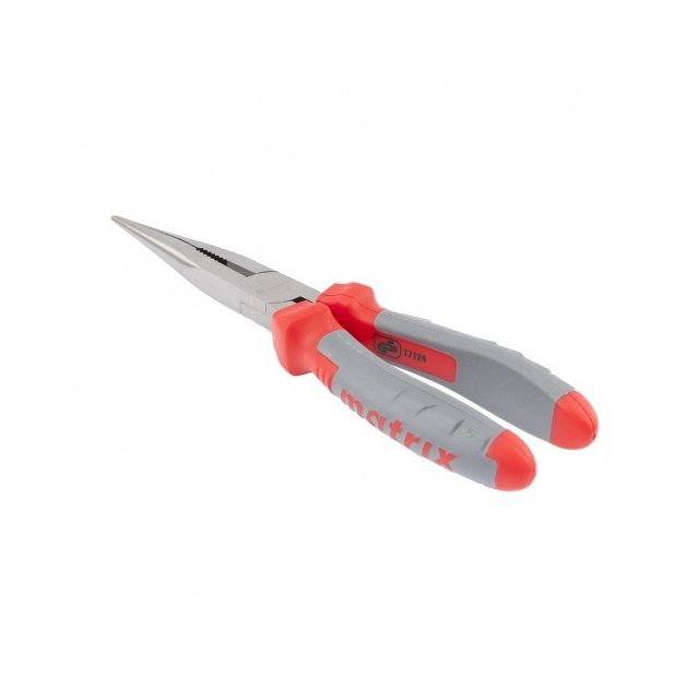 Длинногубці прямі 160 мм, двокомпонентні ручки MATRIX (171229M), фото , зображення 4 | SNABZHENIE.com.ua