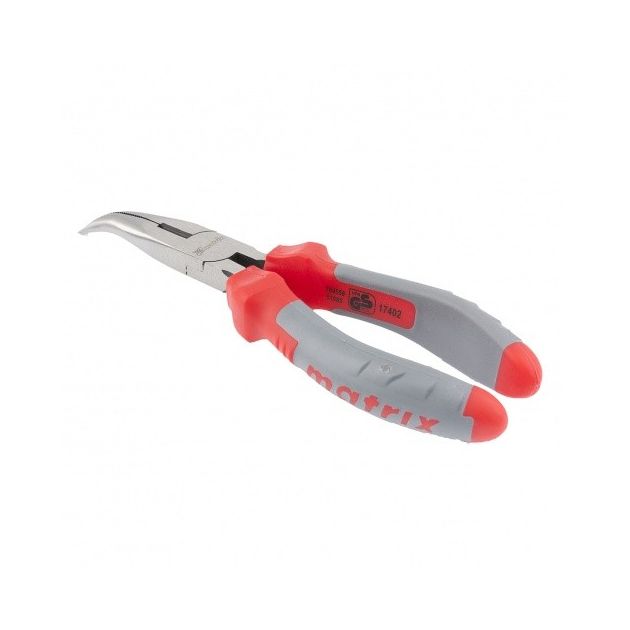 Довгогубці вигнуті 160 мм, двокомпонентні ручки MATRIX (174029M), фото , зображення 4 | SNABZHENIE.com.ua