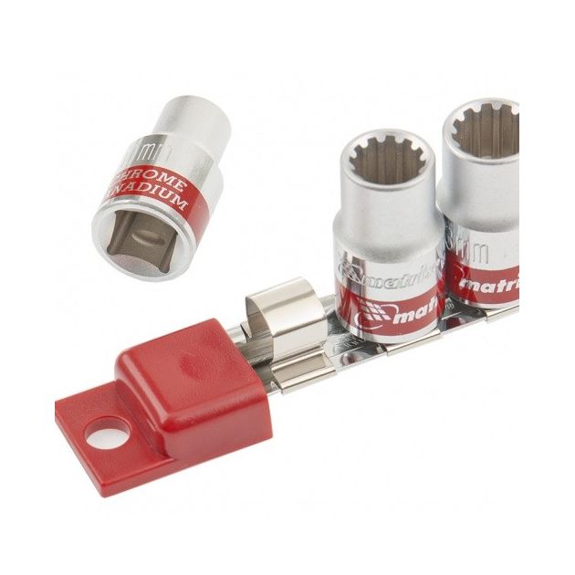 Набор торцевых головок 1/2" Spline CrV 10 шт 10-22 мм MATRIX, фото , изображение 4 | SNABZHENIE.com.ua