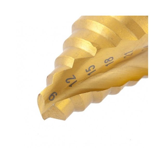 Сверло ступенчатое HSS (9-36 мм) с трехгранным хвостовиком MATRIX, фото , изображение 4 | SNABZHENIE.com.ua