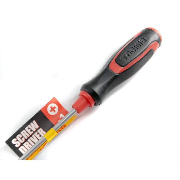 Крестовая отвертка TAJIMA Phillips PH2 192 мм, 5-75, фото , изображение 2 | SNABZHENIE.com.ua Крестовая отвертка TAJIMA Phillips PH2 192 мм, 5-75, фото , изображение 2 | SNABZHENIE.com.ua