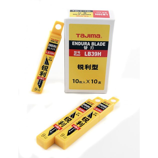 Сегментные лезвия TAJIMA 9 мм LB39H серые, угол 30°, фото , изображение 11 | SNABZHENIE.com.ua Сегментные лезвия TAJIMA 9 мм LB39H серые, угол 30°, фото , изображение 11 | SNABZHENIE.com.ua