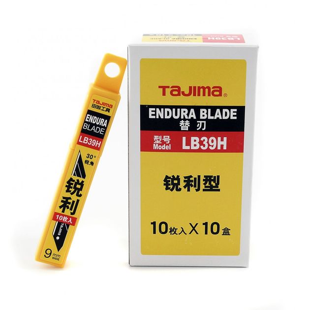 Сегментные лезвия TAJIMA 9 мм LB39H серые, угол 30°, фото , изображение 12 | SNABZHENIE.com.ua Сегментные лезвия TAJIMA 9 мм LB39H серые, угол 30°, фото , изображение 12 | SNABZHENIE.com.ua