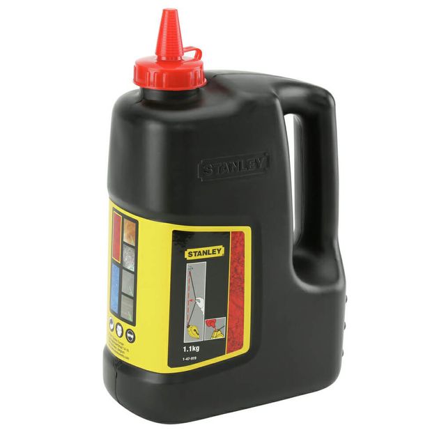 Меловой порошок красный для наружных работ STANLEY 1-47-919, фото  | SNABZHENIE.com.ua