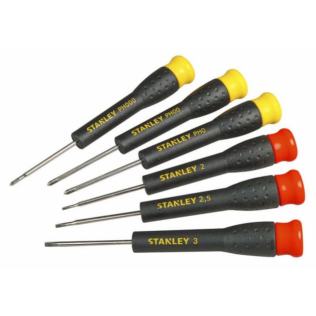 Набор отверток для точной механики STANLEY, 6 шт., фото  | SNABZHENIE.com.ua