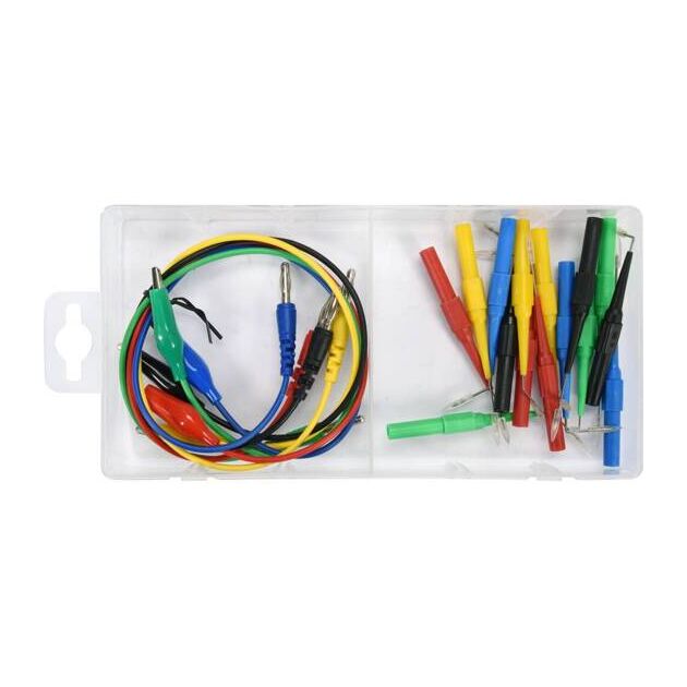 Провода электрические с наконечниками контрольные YATO 0-30 V, 20 элем., фото  | SNABZHENIE.com.ua