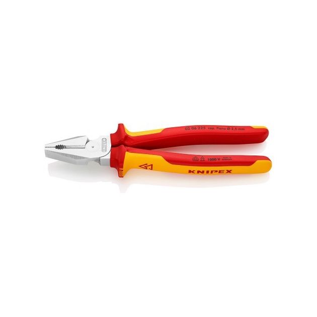 Плоскогубці комбіновані особливої міцності KNIPEX 02 06 225, фото  | SNABZHENIE.com.ua