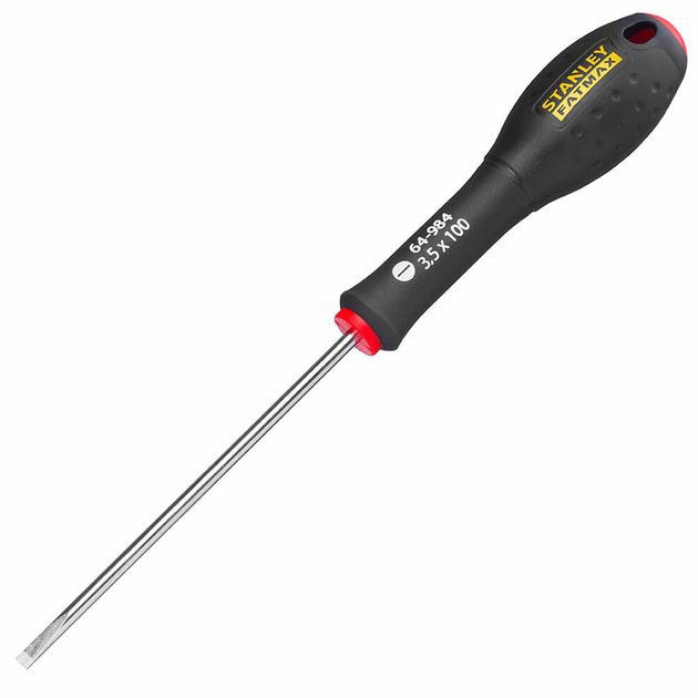 Отвертка STANLEY FatMax SL3.5, длина жала 100 мм, 0-64-984, фото  | SNABZHENIE.com.ua