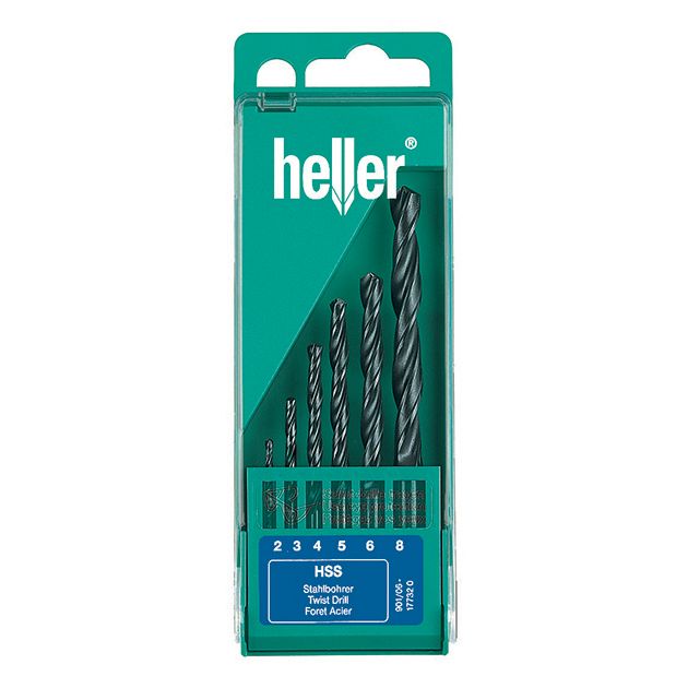 Набор сверл по металлу 6 шт HSS-R HELLER (17732)