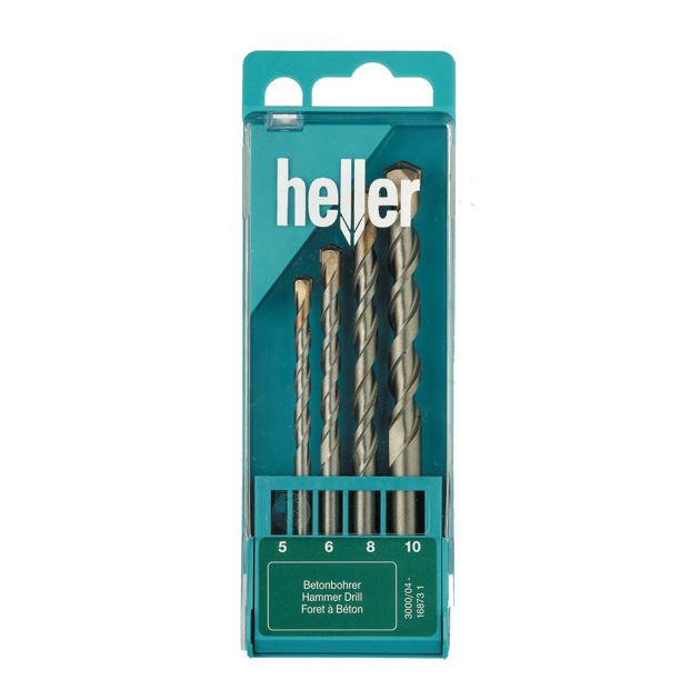 Наборы сверл по бетону 4 ед. HELLER ProConcrete (16873)