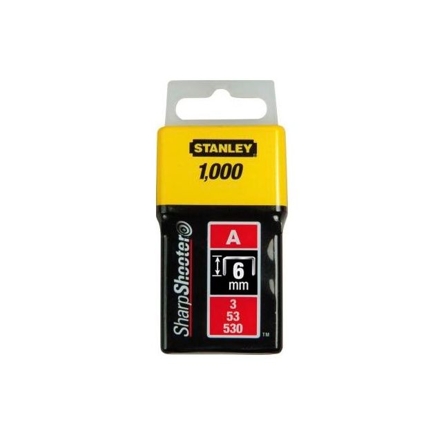 Скоба для степлера Light Duty, тип А (53), висота 6 мм, 1000 шт. STANLEY (1-TRA204T), фото  | SNABZHENIE.com.ua
