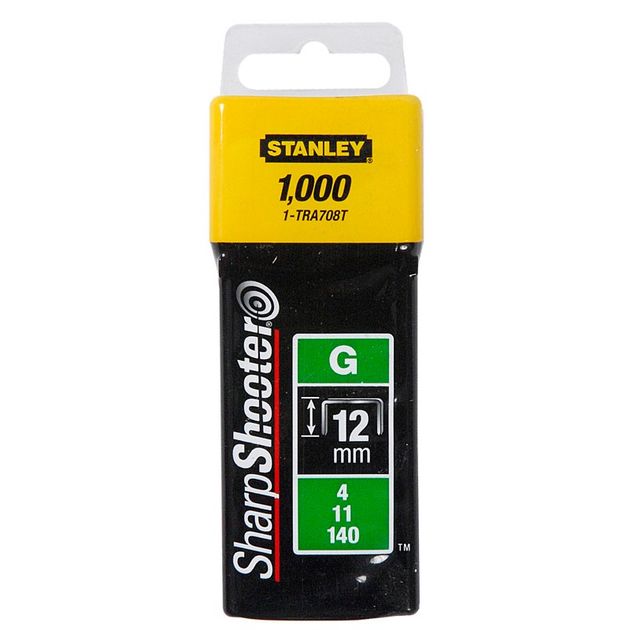 Скоба Heavy Duty G (57), 12 мм, 1000 шт, STANLEY (1-TRA708T), фото  | SNABZHENIE.com.ua