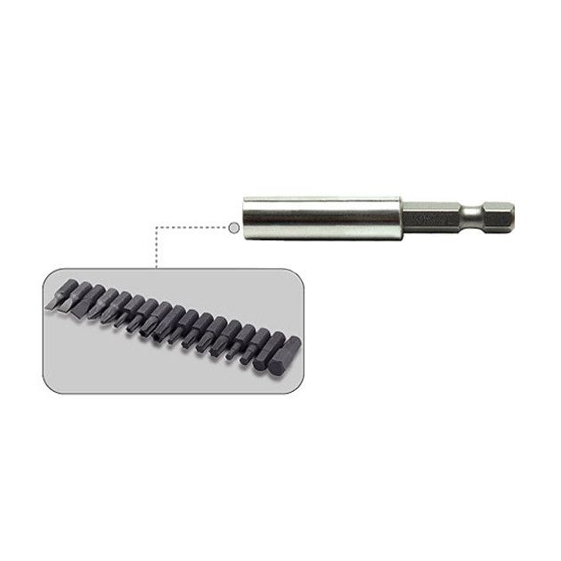 Держатель бит магнитный 1/4" L 60 мм TOPTUL FTDC0808, фото  | SNABZHENIE.com.ua