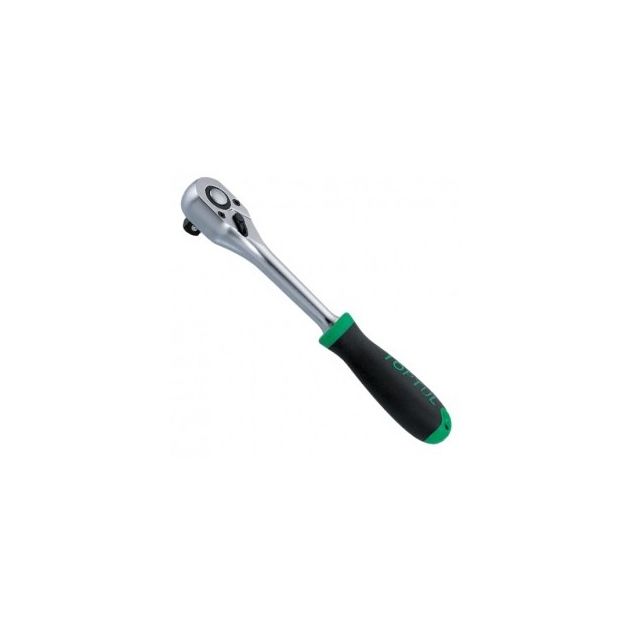 Трещотка 3/8", 36 зубцов, резиновая ручка TOPTUL CJBG1220, фото  | SNABZHENIE.com.ua