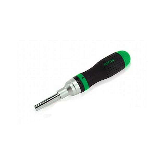 Трещоточная отвертка-битодержатель TOPTUL 1/4" и 5/16" (FTEC1421), фото  | SNABZHENIE.com.ua