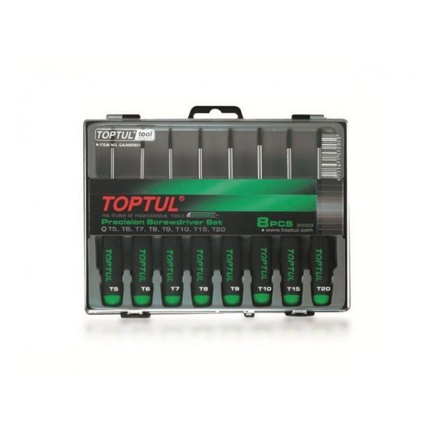 Набор отверток T5-T20 (8 шт.) TOPTUL (GAAW0801), фото  | SNABZHENIE.com.ua