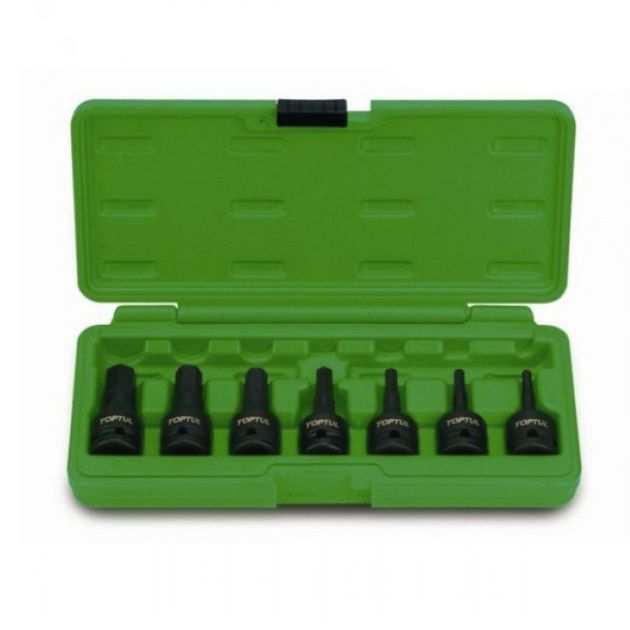 Набор головок HEX 1/2" ударных 4-14 мм, 7 ед. TOPTUL (GDAI0702), фото  | SNABZHENIE.com.ua