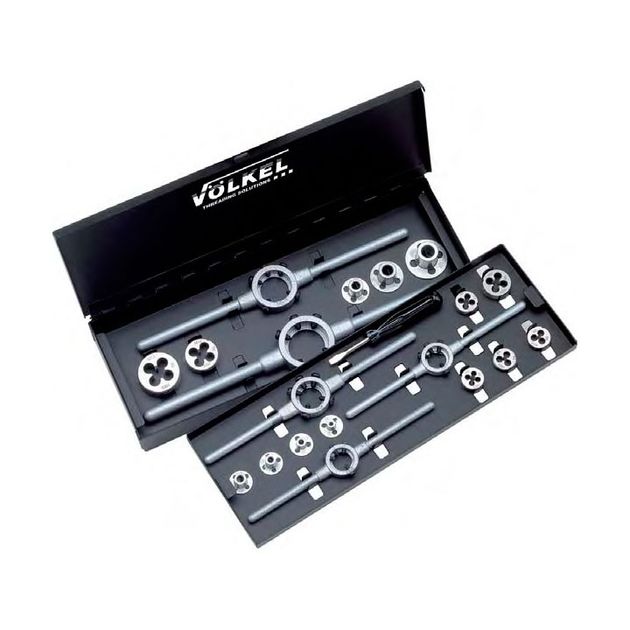 Набор плашек и плашкодержатель HSS Völkel 49599V, фото  | SNABZHENIE.com.ua