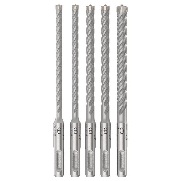 Набор ударных сверл BOSCH SDS plus 5X, 5 шт., 6-10 мм, фото  | SNABZHENIE.com.ua